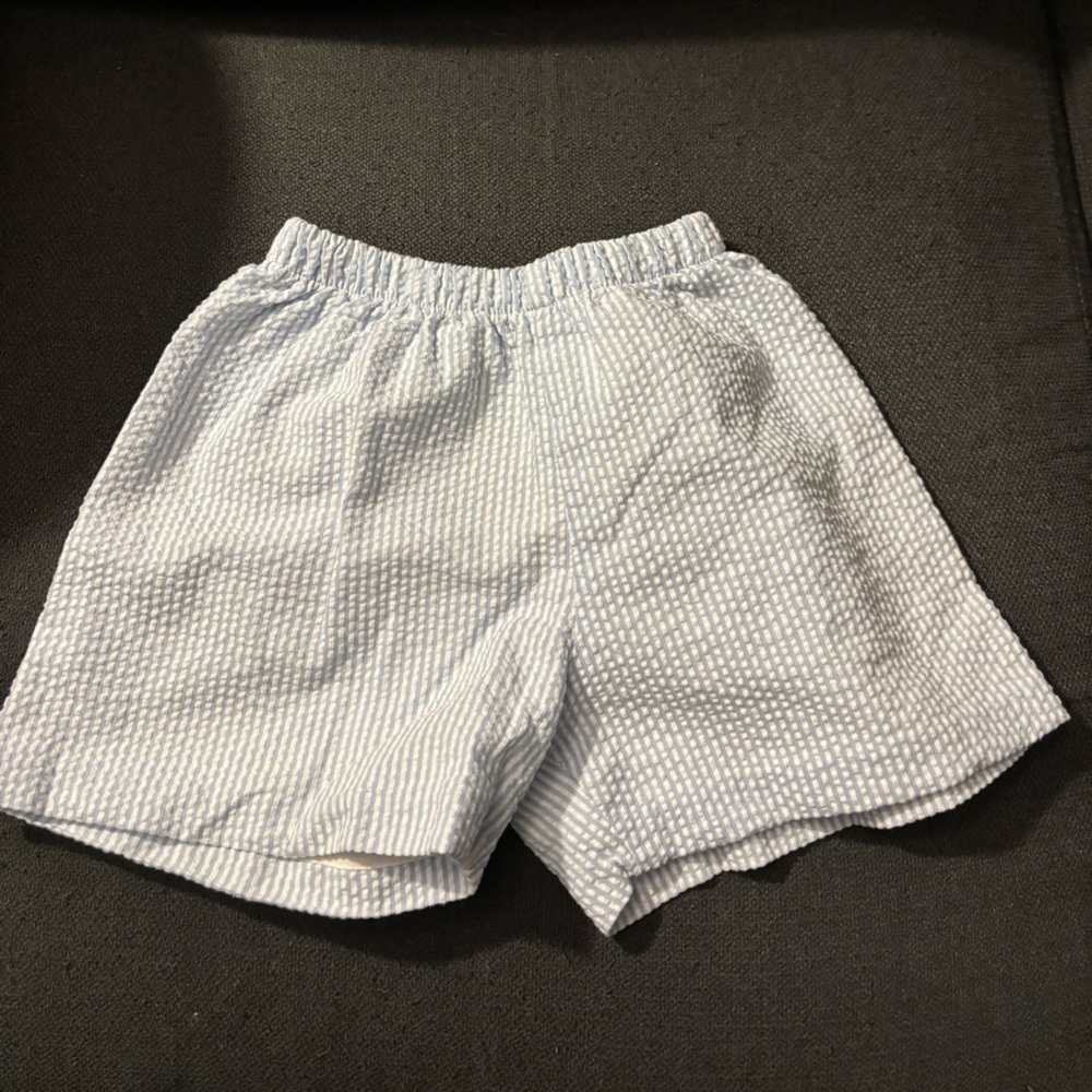 James & Lottie 24 Months Kids Light Blue Patterned and Textured Shorts
